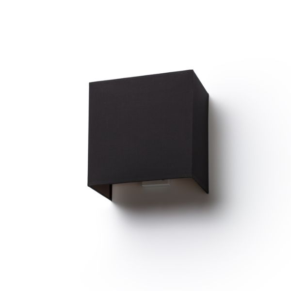 LOPE W 25/14 fali lámpa  Polycotton fekete/fehér PVC 230V LED E27 15W