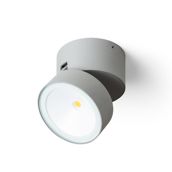 FLAVIO R felületre szerelhető világosszürke 230V LED 6W 110° IP54 3000K