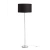 NYC/RON 40/25 állólámpa  Polycotton fekete/króm 230V LED E27 15W
