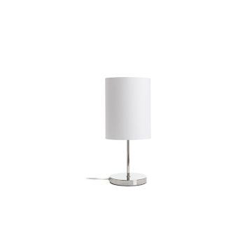 NYC/RON 15/20 asztali lámpa  Monaco galamb szürke/ezüst PVC/nikkel 230V LED E27 15W