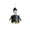 ORTA süllyesztett lámpa fekete/aranysárga 230V LED GU10 9W